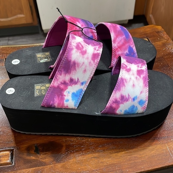 Urban Outfitters Ava Tie Dye Platform Sandals - Picture 8 of 10